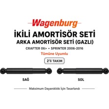 Motorx Wagenburg Amortisör Arka Gazlı Crafter  Sprinter 2006 2016 2’li Set Sağ Sol