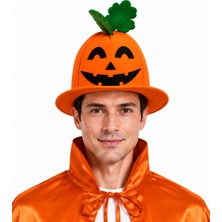 Kostüm Sarayı Halloween Bal Kabağı Yetişkin Melon Şapka