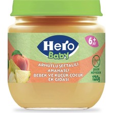 5 Adet Hero Baby Armut Şeftali ve Ananas Püreli Kavanoz Mama 120 gr