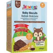 3 Adet Newkid Bebek Bisküvisi Kakao ve Fındıklı 200 gr