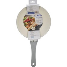 2 Adet Ideenwelt Wok Tava Seramik Kaplama Bej, 20 cm 1 Adet