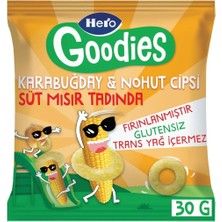 Hero Goodies Süt Mısırlı Fırınlanmış Karabuğday Nohut Cipsi 30 gr