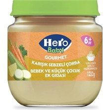 4 Adet Hero Baby Kemik Sulu&karışık Sebzeli Bebek Maması 120 gr