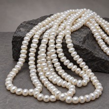 Yaşam Tohumu Inci Dizi Beyaz 9*6 mm – Doğal Doku Royal Seri (63310)