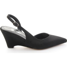 Bambi Matte Black Women's Wedge Heel Shoes K01735100238