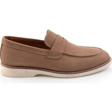 Bambi Sand Genuine Leather Men's Loafers E01547010701
