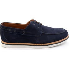 Bambi Navy Genuine Leather Men's Casual Shoes E01597002302