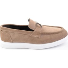 Bambi Sand Genuine Leather Men's Loafers E01697000302