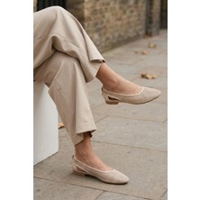 Bambi Beige Women's Ballet Flats K01823018222