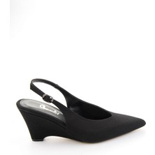 Bambi Matte Black Women's Wedge Heel Shoes K01735100038