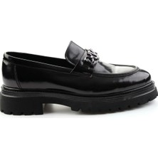 Bambi Black Genuine Leather Men's Classic Shoes E01715025714