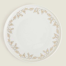 Chakra Fiona Christmas Serving Plate White-Gold