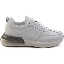 Bambi White Genuine Leather Men's Sneakers E01307266903