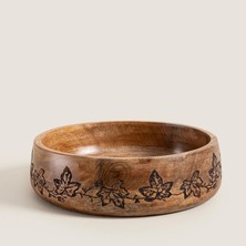 Chakra Foglia Wooden Serving Plate 30X30X2.5CM Natural