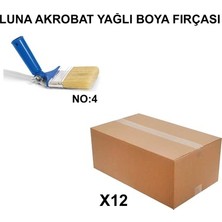 Die Grup Izmir Fırça Arge Toptan Luna Akrobat Yağlı Boya Fırçası No 4 - 12 Adet