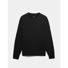 Marks & Spencer Pamuk Karışımlı Bisiklet Yaka Sweatshirt