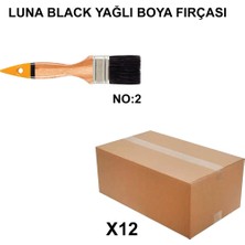Die Grup Luna Black Yağlı Boya Fırçası No 2, 12 Adet Toptan