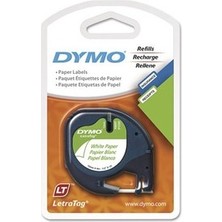 Die Grup Letratag Beyaz Kağıt Şerit 12 mm Genişlikte, Etiketleme Için Uygun
