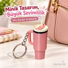 Jenerik Ems Termos Anahtarlık Pembe 2li