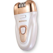 Marske MS-6000 Çok Amaçlı Kadın Bakım Seti – Şarjlı Epilatör, Ayak Törpüsü & Peeling Pedi