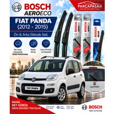 Bosch Fiat Panda Ön Arka Silecek (2012-2015) Aeroeco