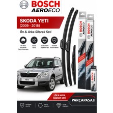 Bosch Skoda Yeti Ön Arka Silecek (2009-2016) Aeroeco