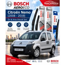 Bosch Citroen Nemo Ön Arka Silecek (2008-2019) Aeroeco
