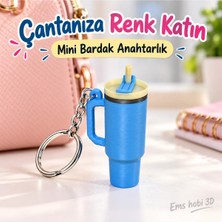 Jenerik Ems Termos Anahtarlık  Mavi 2li