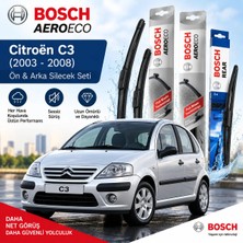 Bosch Citroen C3 Ön Arka Silecek (2010-2015) Aeroeco