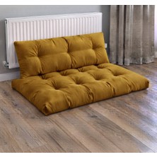 Rual Kadife Döşemelik Kumaştan El Emeği Alt Üst Takım Petek Önü Minder 100X65CM