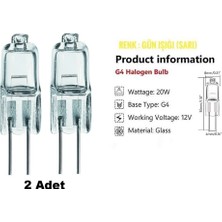 DHI665VGB/02 12V 20W 2 Adet Bosch Davlumbaz Aspiratör Fırın Buzdolabı Için Uyumlu Lamba Ampul Işık Halojen