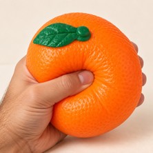 Cello Design Jumbo Portakal Squishy Dolgulu Stres Oyuncağı – Ekstra Yumuşak, Kalın Dış Yüzeyli ve Gerçekçi Kabuk Dokulu
