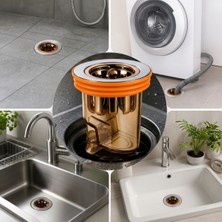 Emt Pazarlama® Gider Kokusu ve Böcek Önleyici Gider Kapağı, Duş ve Lavabo Için Geri Akış Önleyici Plastik Yer Süzgeci Kapağı