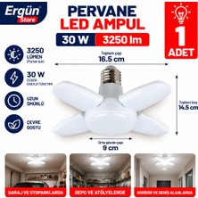 Ergün Store Pervane Ampul 30W 3250LM Beyaz 1 Adet