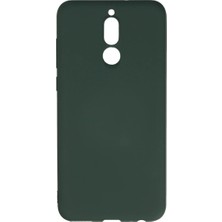Efnaz Style Huawei Mate 10 Lite Kılıf Nano Içi Kadife Silikon - Koyu Yeşil