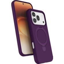 M.TK Moveteck Honor 600 & 600 Pro Uyumlu Kılıf Magsafe Halkalı Extra Standlı Içi Kadife Yumuşak Renkli Silikon Samara Kapak
