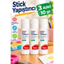 Artlantis Glue Stick Yapıştırıcı Katı Yapıştırıcı 10 gr Ruj Yapıştırıcı 3 Adet Noki Okul Yapıştırıcısı Zararsız Büro Ofis Fotoğraf