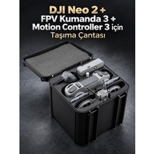 3D Snaxx Djı Neo 2 Uyumlu Büyük Boy Sert Taşıma ve Saklama Kutusu – Fpv Kumanda 3, Motion Controller 3 ve Aksesuar Organizeri 18X18X16 cm