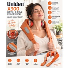 Uniden X300 Şarjlı Isıtmalı Masaj Aleti Insan Eli Hissi Veren Ovmalı Boyun Sırt Bacak Masaj Cihazı Premium Kalite