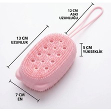 Emt Pazarlama® Peeling Etkili Süngerli Silikon Banyo Lifi – Asma Kancalı Duş Kesesi