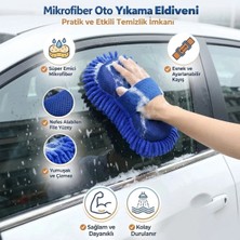 Emt Pazarlama® Mikrofiber Oto Yıkama Eldiveni – Kalın Süngerli Araç Temizleme Bezi, Araba Yıkama Eldiveni