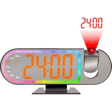Valkyrie Rgb Işıklı Projeksiyonlu Dijital Alarm Saat 17 Modlu LED Ekranlı Çalar Saat
