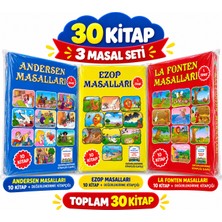 Andersen Masalları + Ezop Masalları + La Fonten Masalları 1. Sınıf 30 Kitaplık 3'lü Set – Değerlendirme Kitapçıkları Ilaveli