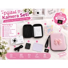Serreha 44MP Dijital Fotoğraf Makinesi 1080P HD Video 16X Zoom 2.4" Ekran 64GB SD Kart Çanta ve Sticker Hediyeli