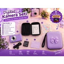 Serreha 44MP Dijital Fotoğraf Makinesi 1080P HD Video 16X Zoom 2.4" Ekran 64GB SD Kart Çanta ve Sticker Hediyeli