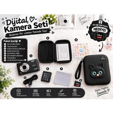 Serreha 44MP Kompakt Dijital Kamera Vlogging Fotoğraf Makinesi - Çantalı, 64GB Sd Kart ve Sticker Hediyeli