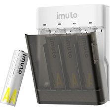 Die Grup Tr 3600MWH Aa Şarj Edilebilir Pil + Power Case Şarj Kiti (4'lü Paket)