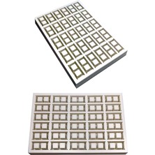 Die Grup Tr Minyatür Büyük Boy Iki Delikli Bims Tuğla Silikon Kalıp, 3x1,5x1,5 cm
