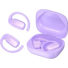 Die Grup Tr Açık Kulak Kulaklıkları Kablosuz Kemik Iletim Kulaklıkları Kulak Döngüleri ile Mor Kulak Tomurcukları Kulak Kancalı Bluetooth Koşu Spor Kulaklıkları Açık Kulak Kemik Iletim Kulakiçi Indüksiyon