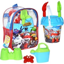 Die Grup Tr 03501 Harika Kanatlar Resimli Sırt Çantalı Plaj Set